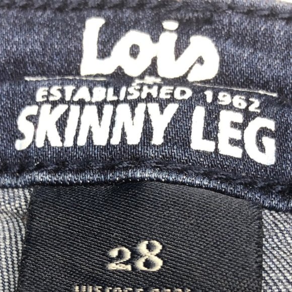 LIKE NEW VINTAGE LOIS SKINNY JEANS 28x28 ⭐️ - Picture 2 of 8